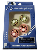 4 x Thumb Grips PS4 PS5 XBOX Toggle Cover Cap- Mario Mushroom Glow0