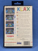 KLAX Sega Master System *No Manual*