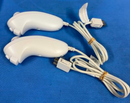 2 x Genuine Nintendo White Wii Nunchucks Num Chucks (RVL 004) (New Thumbsticks)1