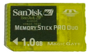 Yellow Sandisk 1GB Sony PSP Memory Pro Duo Memory Card Camera Memory Genuine0