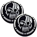 Thumb Grips x2 For PS4 PS5 XBOX ONE Xbox Series X Toggle Cover Cap - White Skull0