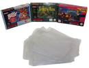 Super Nintendo SNES Box Clear Sleeve Protector Covers Dropdown Menu - Games We Played