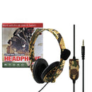 Gaming Headset for PS4, XBOX ONE and SWITCH - Camouflage Yellow - Games We Played
