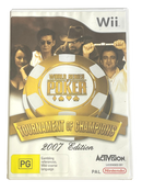 World Series Of Poker Tournament Of  Champions 2007 Nintendo Wii PAL *Complete*