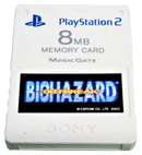 Genuine Sony PS2 Playstation 2 8MB Memory Card Biohazard Outbreak - Games We Played
