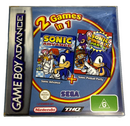 Sonic Advance + Sonic Pinball Party Nintendo Gameboy Advance GBA Complete* Boxed