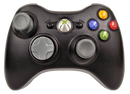 Genuine Black Xbox 360 Wireless Controller w/ Grey Toggles - (Pre-Owned) - Games We Played