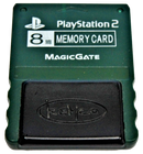 Dark Green Kemco Magic Gate Sony PS2 Memory Card PlayStation 2 8MB (Preowned) - Games We Played